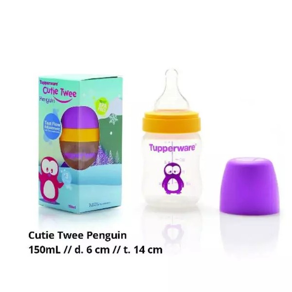 Tupperware Cutie Twee Penguin 150mL Botol Susu Bayi dengan Desain Penguin Lucu dan Praktis