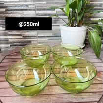 Tupperware Crystal Bowl 250ml Set 4PCS Hijau Tampilan Sebenan Kristal Tidak Mudah Pecah