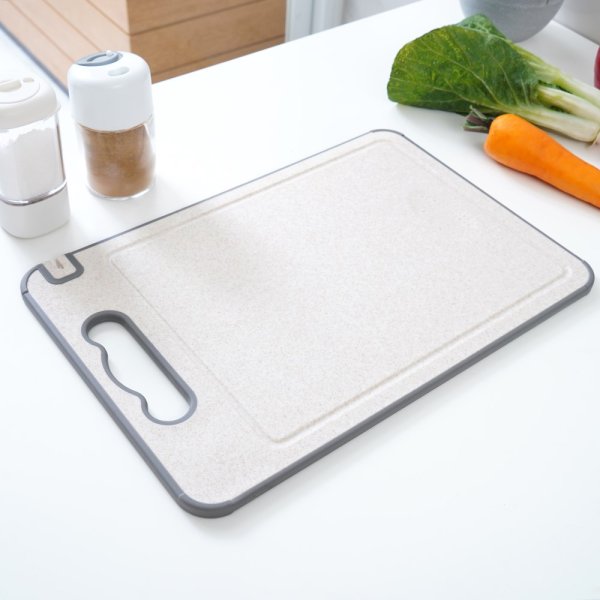 Talenan cutting board 2 sisi Talenan stainless Chopping Board Multifungsi dengan pemarut dan pengasah