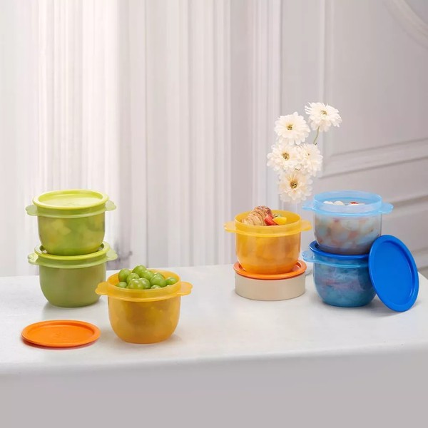 Tupperware Star Bowl 750ml dengan Tutup Kedap Anti Tumpah BPA Free Cocok untuk Penyimpanan Makanan