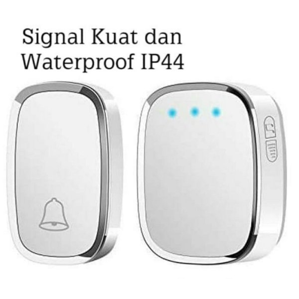Bel pintu Bel Rumah Wireless Dengan Remote dan Receiver Bell pintu