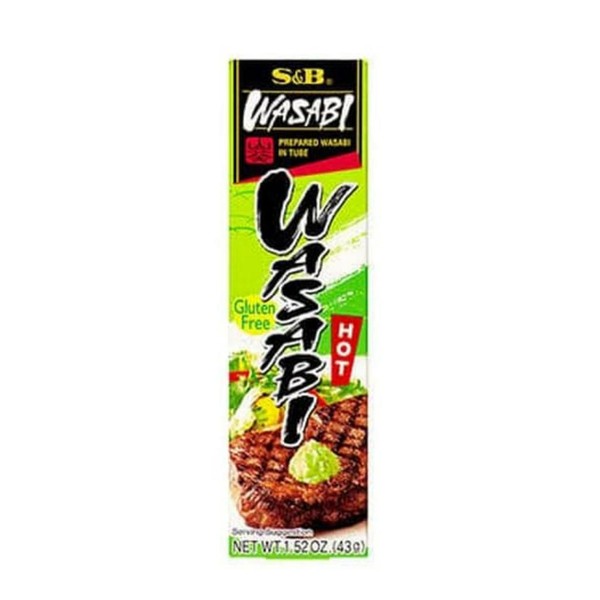 S&B wasabi paste gluten free tube 43gr sambal wasabi