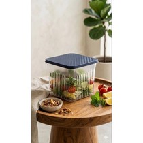 Tupperware Family Mate Square Toples Bahan Polycarbonate Dengan Tutup Kedap Udara Aman untuk bahan makanan
