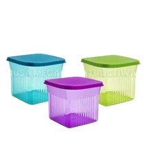 Tupperware Family Mate Square Toples Bahan Polycarbonate Dengan Tutup Kedap Udara Aman untuk bahan makanan