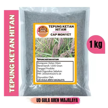 Tepung ketan hitam 1KG 1000g cap monyet kualitas tinggi