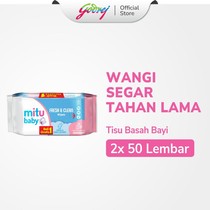 Mitu Baby Wipes Tisu Basah Bayi Fresh N Clean Pink Buy 1 Get 1 Free 50s Tissu
