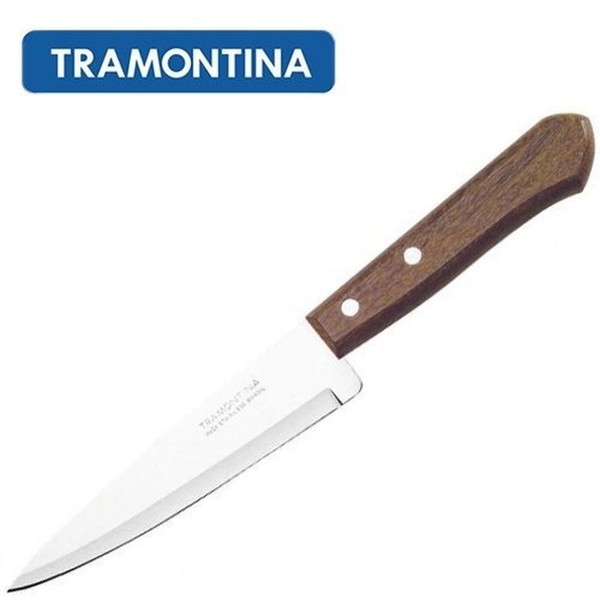 TRAMONTINA Pisau Dapur Kitchen Knife Dynamic 5 Inch dengan Pegangan Kayu Natural dan Kualitas Terbaik