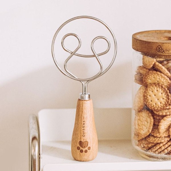 Danish dough whisk Mini Danish dough Beater Alat pengaduk adonan