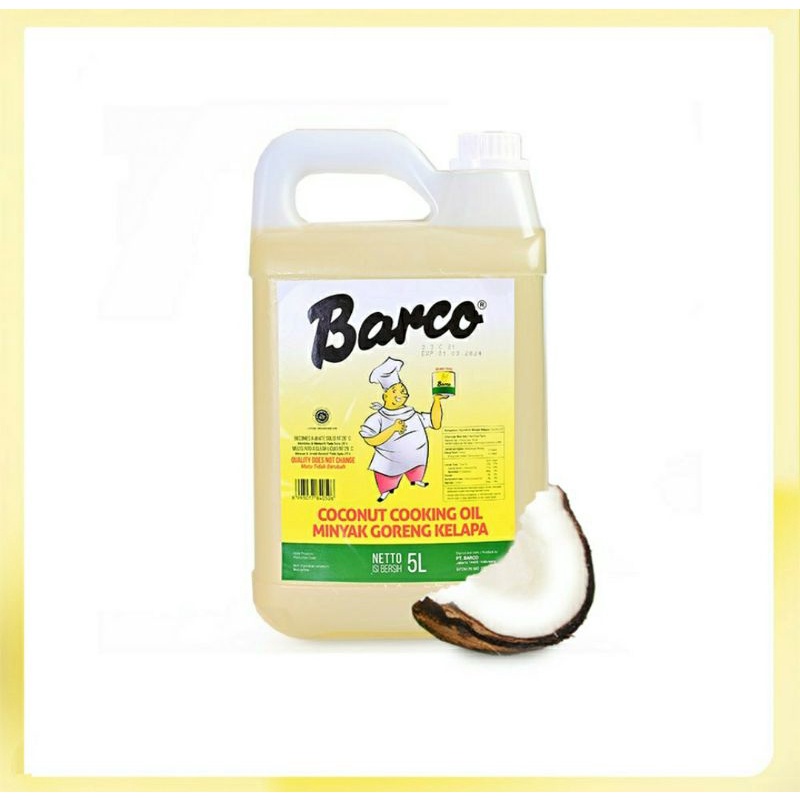 Barco 5 liter minyak goreng kelapa
