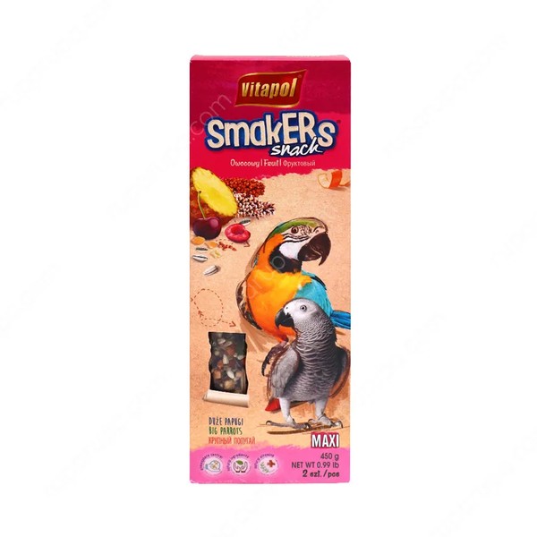 Vitapol Smakers Camilan Burung Paruh Bengkok Maxi 450 Gr Snack Buah dan Kacang