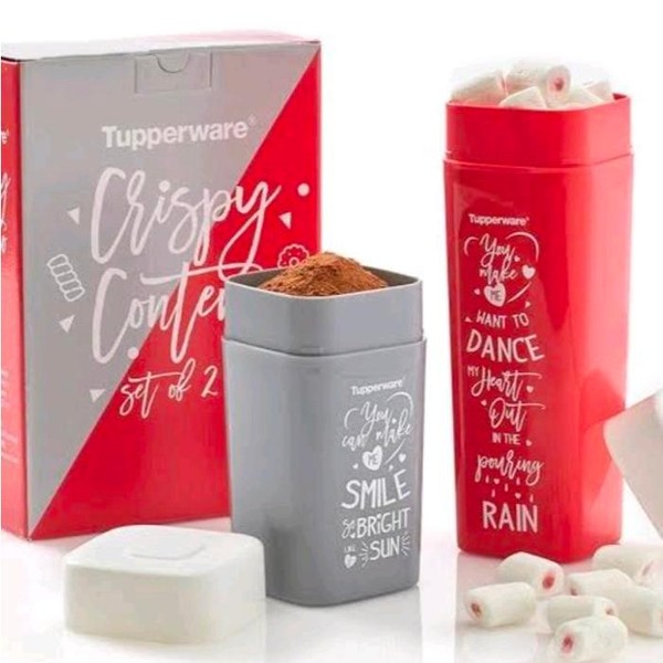 Tupperware Crispy Conteno Set 2 Stoples Penyimpanan Limited Release Limited Release